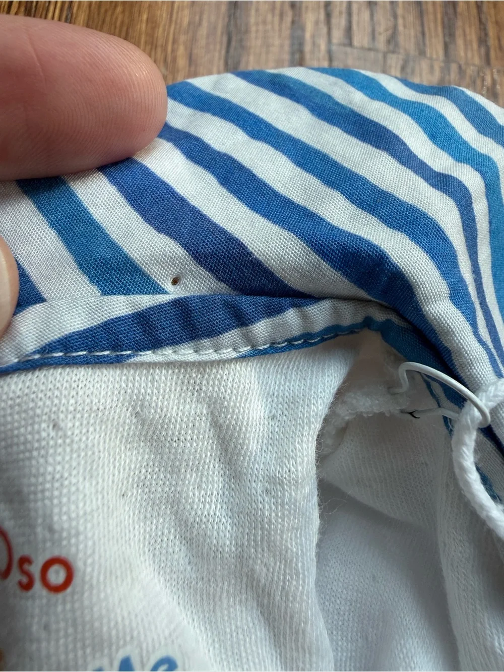 NEW Oso & Me Organic Cotton Pan Onesie Painted Stripe 24 Months
